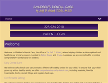 Tablet Screenshot of childrensdentalcarela.com